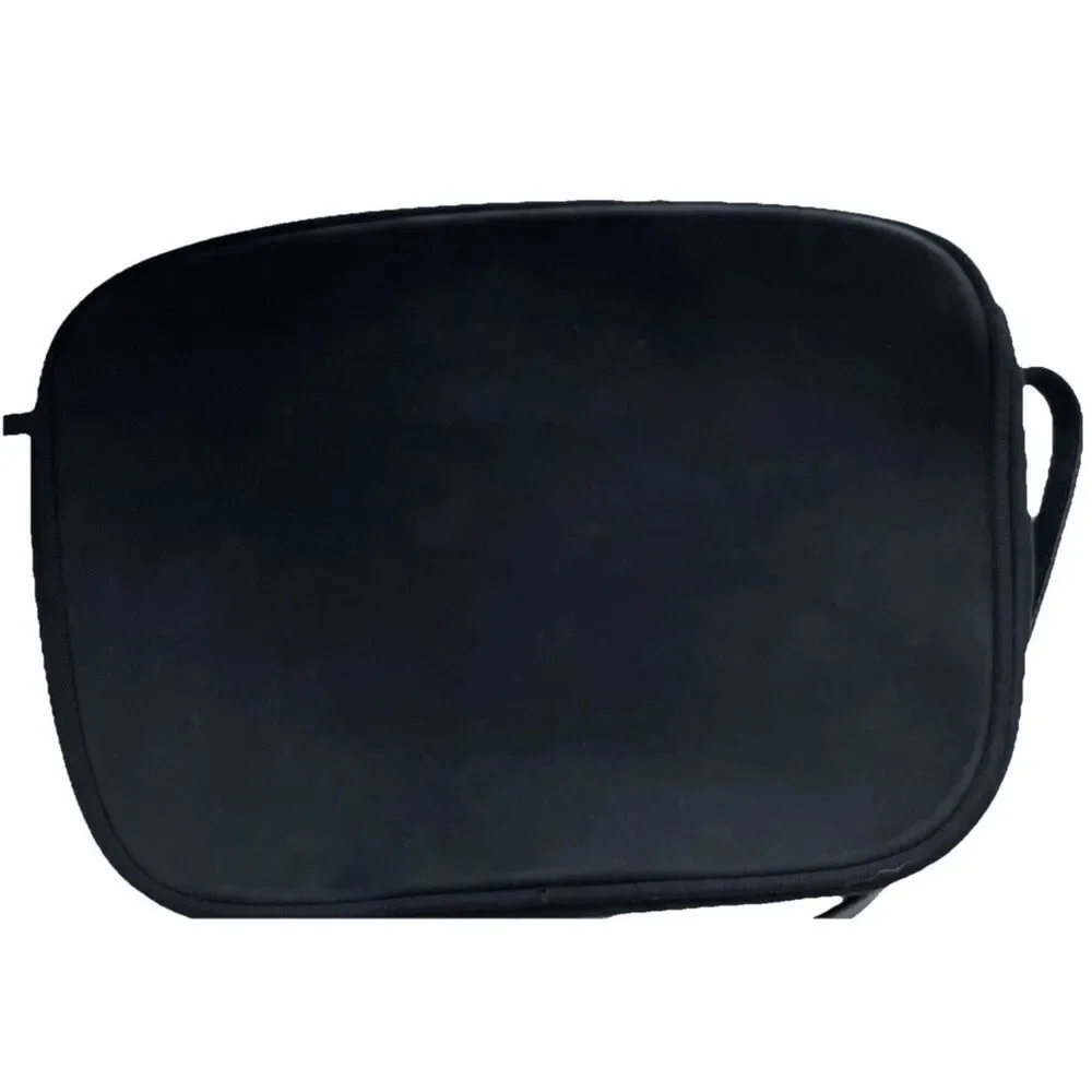SALVATORE FERRAGAMO Vara Shoulder Crossbody Bag Suede Leather Black